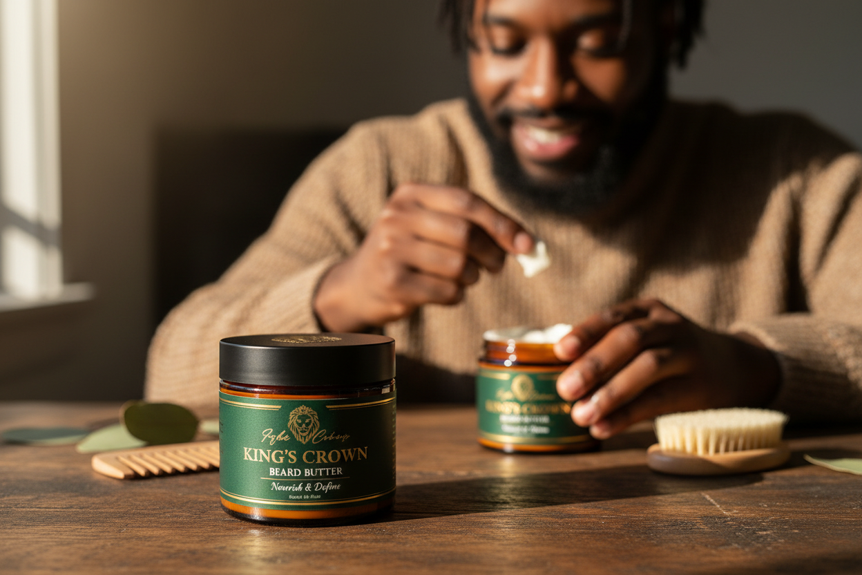 black man beard butter